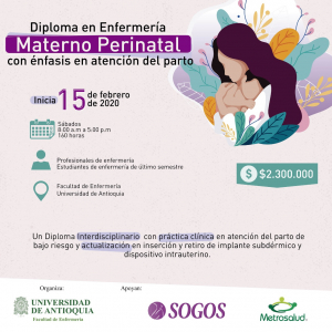 Diplomado en cuidado materno perinatal con &eacute;nfasis en atenci&oacute;n del parto